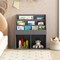 Kids Storage Organizer with Tiered Shelves Grey Engineered Wood Bookshelf for Toys and Books